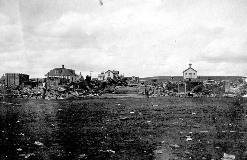 Remains after the Fire of 1907